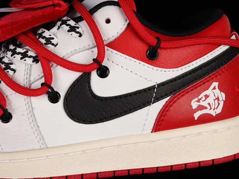 All categories Air Jordan Jordan series basketball shoes Air Jordan 1 Low Air Jordan 1 Low AJ1 Joe 1 customized version Vibe flavor deconstruction sports culture basketball shoes 553558-186